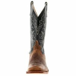 Anderson Bean Men's Distressed American Bison Cowboy Boots -Justin Boots Store S1107 front