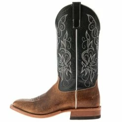 Anderson Bean Men's Distressed American Bison Cowboy Boots -Justin Boots Store S1107 side