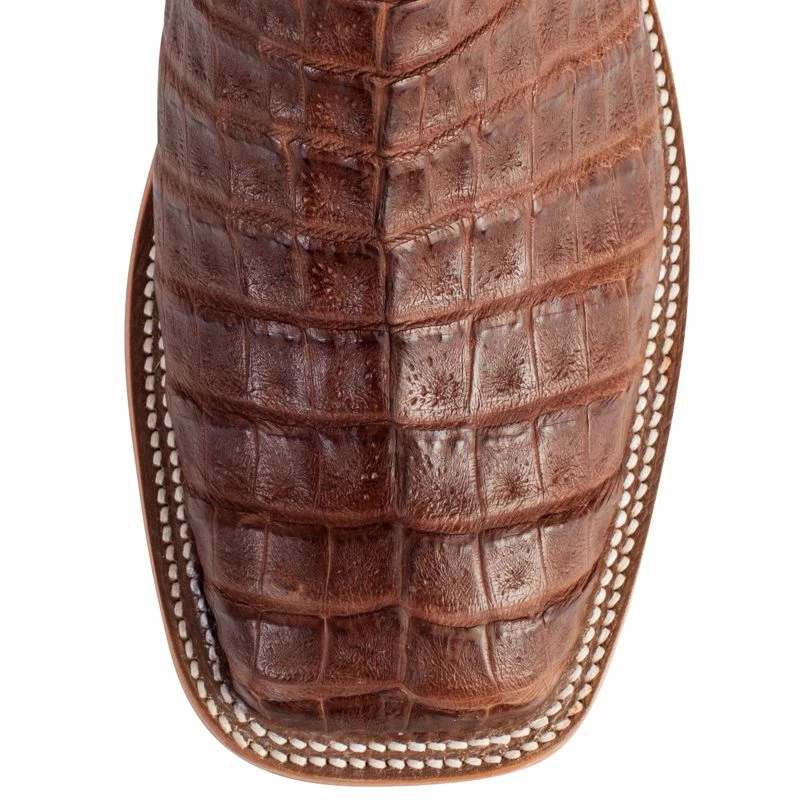 Anderson Bean Men's Anderson Bean Tobacco Caiman Brown Raven Cowboy Boots 4 Anderson Bean Men's Anderson Bean Tobacco Caiman Brown Raven Cowboy Boots - Image 2