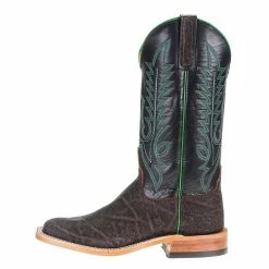 Anderson Bean Men's Bark Vintage Elephant 13in. Black Glove Top Square Toe Boots 9 Anderson Bean Men's Bark Vintage Elephant 13in. Black Glove Top Square Toe Boots -Justin Boots Store S3013 2
