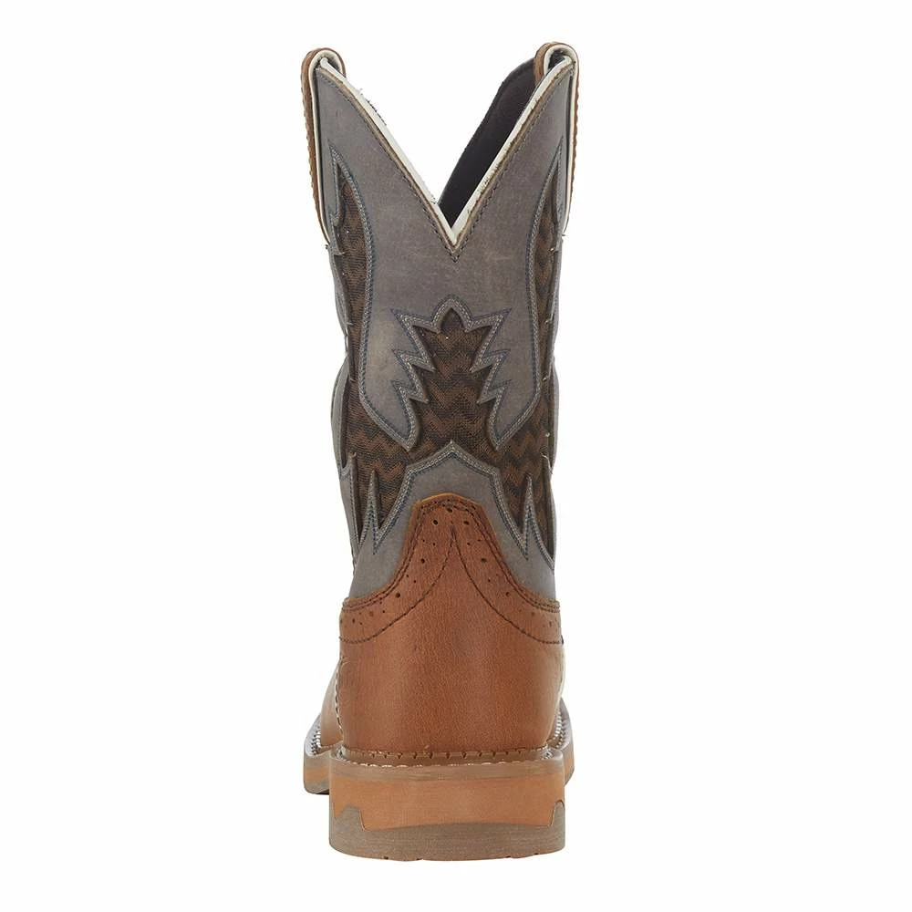 Justin Boots Men`s Stampede Bolt Redwood Water Buffalo 11in Independence Boot 6 Justin Boots Men`s Stampede Bolt Redwood Water Buffalo 11in Independence Boot - Image 4