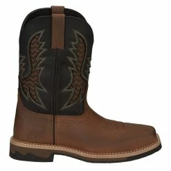 Justin Boots Men`s Stampede Bolt Pecan Water Buffalo 11` Black Water Buffalo Soft Toe 11 Justin Boots Men`s Stampede Bolt Pecan Water Buffalo 11` Black Water Buffalo Soft Toe -Justin Boots Store SE4112 5