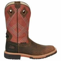 Justin Boots Men's Stampede Hybred Dalhart Brown Waterproof Soft Toe Work Boot 11 Justin Boots Men's Stampede Hybred Dalhart Brown Waterproof Soft Toe Work Boot -Justin Boots Store SE4216 4