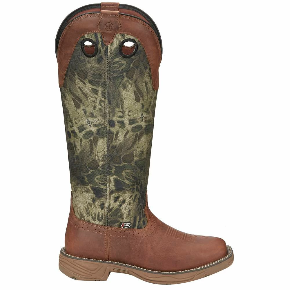 Justin Boots Men's Stampede Rush Strike Russet Woodlands Camo Snake Boot 6 Justin Boots Men's Stampede Rush Strike Russet Woodlands Camo Snake Boot - Image 4
