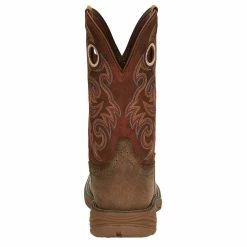 Justin Boots Men's Peanut Tan Water Buffalo 11in. Bronze Orange Top Work Boot -Justin Boots Store SE7402 4