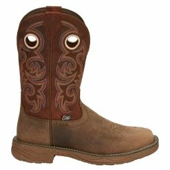 Justin Boots Men's Peanut Tan Water Buffalo 11in. Bronze Orange Top Work Boot -Justin Boots Store SE7402 5
