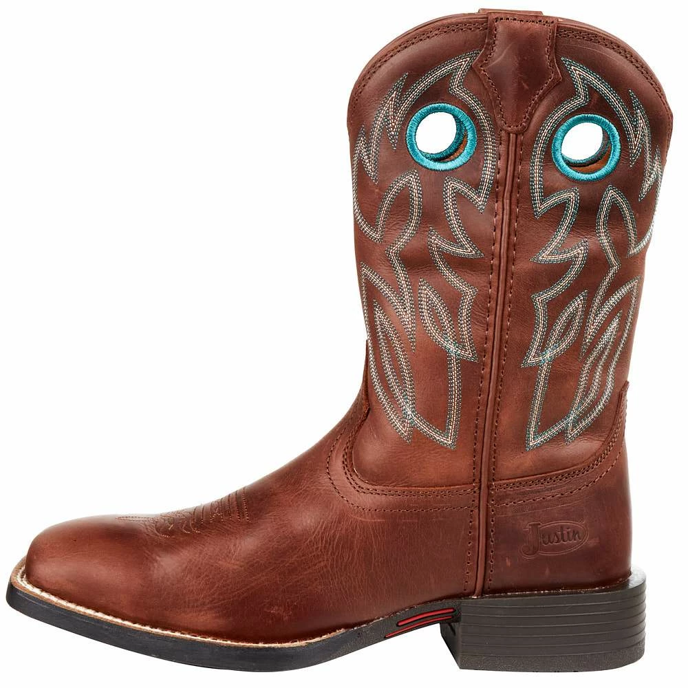 Justin Boots Men's Bowline Brandy 11in. Stampede Western Cowboy Boots 6 Justin Boots Men's Bowline Brandy 11in. Stampede Western Cowboy Boots - Image 4