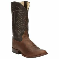 Alternative view of Tony Lama Men's Patron Fossil Brown 13in. Round Toe Cowboy Boots