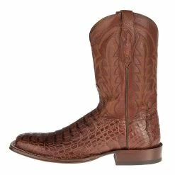 Tony Lama Men's Cognac Horn Back Caiman Square Toe Cowboy Boots -Justin Boots Store TL5204 2 2df73487 a2fd 4678 8da9 5cb951dae76b