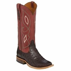 Tony Lama Women's Chocolate Caiman Boots -Justin Boots Store TLC TL5401L 3
