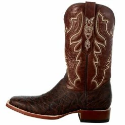 Tanner Mark Boots Men's Matte Chestnut Elephant Print 12in. Honey Volcano Top Boot 10 Tanner Mark Boots Men's Matte Chestnut Elephant Print 12in. Honey Volcano Top Boot -Justin Boots Store TM200974 3