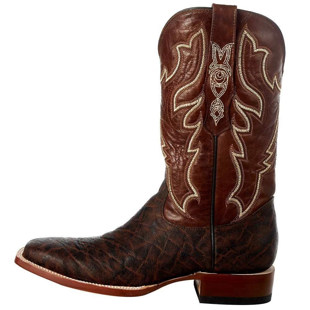 Tanner Mark Boots Men's Matte Chestnut Elephant Print 12in. Honey Volcano Top Boot 6 Tanner Mark Boots Men's Matte Chestnut Elephant Print 12in. Honey Volcano Top Boot - Image 4