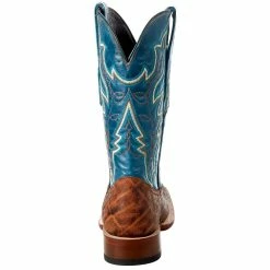 Tanner Mark Boots Men's Classic Matte Cognac Elephant 12in. Volcano Azul Top Boot 12 Tanner Mark Boots Men's Classic Matte Cognac Elephant 12in. Volcano Azul Top Boot -Justin Boots Store TM200976 4