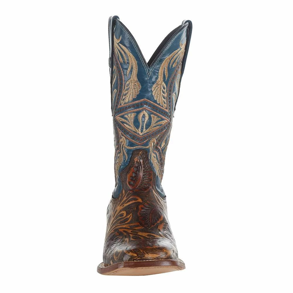 Tanner Mark Boots Men`s Hand Tool Jungle 12` Volcano Azul Top Square Toe Boot 4 Tanner Mark Boots Men`s Hand Tool Jungle 12` Volcano Azul Top Square Toe Boot - Image 2