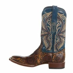 Tanner Mark Boots Men`s Hand Tool Jungle 12` Volcano Azul Top Square Toe Boot 9 Tanner Mark Boots Men`s Hand Tool Jungle 12` Volcano Azul Top Square Toe Boot -Justin Boots Store TM205544 3