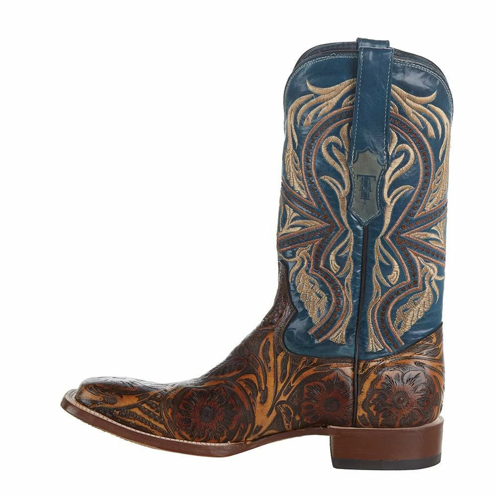 Tanner Mark Boots Men`s Hand Tool Jungle 12` Volcano Azul Top Square Toe Boot 5 Tanner Mark Boots Men`s Hand Tool Jungle 12` Volcano Azul Top Square Toe Boot - Image 3