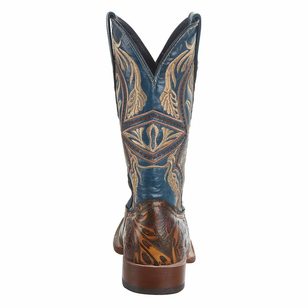 Tanner Mark Boots Men`s Hand Tool Jungle 12` Volcano Azul Top Square Toe Boot 6 Tanner Mark Boots Men`s Hand Tool Jungle 12` Volcano Azul Top Square Toe Boot - Image 4