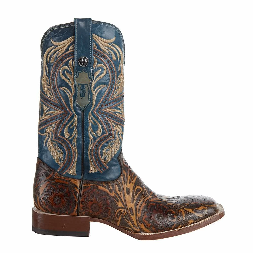 Tanner Mark Boots Men`s Hand Tool Jungle 12` Volcano Azul Top Square Toe Boot 7 Tanner Mark Boots Men`s Hand Tool Jungle 12` Volcano Azul Top Square Toe Boot - Image 5