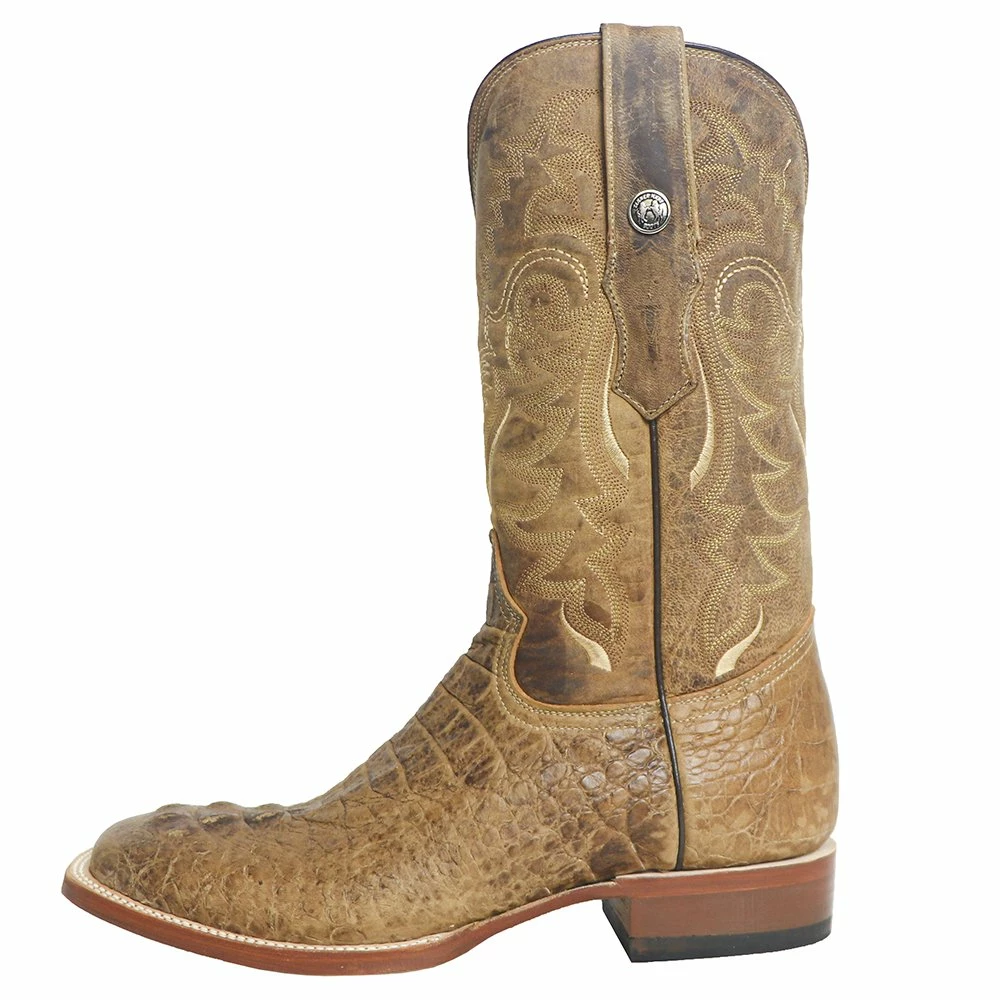 Men?s Tanner Mark Imitation Hornback Croc Antique Saddle With Mad Dog Honey Top Cowboy Boots 4 Men?s Tanner Mark Imitation Hornback Croc Antique Saddle With Mad Dog Honey Top Cowboy Boots - Image 2
