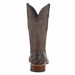 Tanner Mark Boots Men`s Matte Rustic Brown Elephant Print 12in. Brown Top Square Toe Boot 10 Tanner Mark Boots Men`s Matte Rustic Brown Elephant Print 12in. Brown Top Square Toe Boot -Justin Boots Store TM207026 4