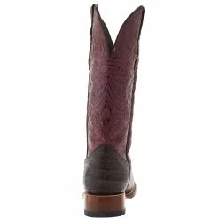 Tanner Mark Boots Women`s Brown Caiman Belly Print 13in. Boot -Justin Boots Store TM207104 04