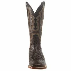 Tanner Mark Boots Women's Tanner Mark Embossed Floral Hand Tool In Chocolate Brown Cowgirl Boots -Justin Boots Store TML201759 21