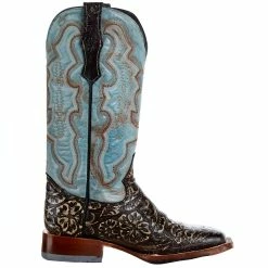 Tanner Mark Boots Women`s Tan Tooled Rustic Brown 13in. Boot -Justin Boots Store TML207098 05