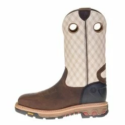 Justin Boots Men's Justin Commander Roughneck Brown 12in. Tan Top Steel Toe Work Boot 9 Justin Boots Men's Justin Commander Roughneck Brown 12in. Tan Top Steel Toe Work Boot -Justin Boots Store WK2117 2