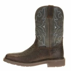 Justin Boots Men's Stampede H20 Amarillo 11in. Slate Embossed Top Soft Toe Work Boot 9 Justin Boots Men's Stampede H20 Amarillo 11in. Slate Embossed Top Soft Toe Work Boot -Justin Boots Store WK4312 3