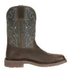 Justin Boots Men's Stampede H20 Amarillo 11in. Slate Embossed Top Soft Toe Work Boot 11 Justin Boots Men's Stampede H20 Amarillo 11in. Slate Embossed Top Soft Toe Work Boot -Justin Boots Store WK4312 5