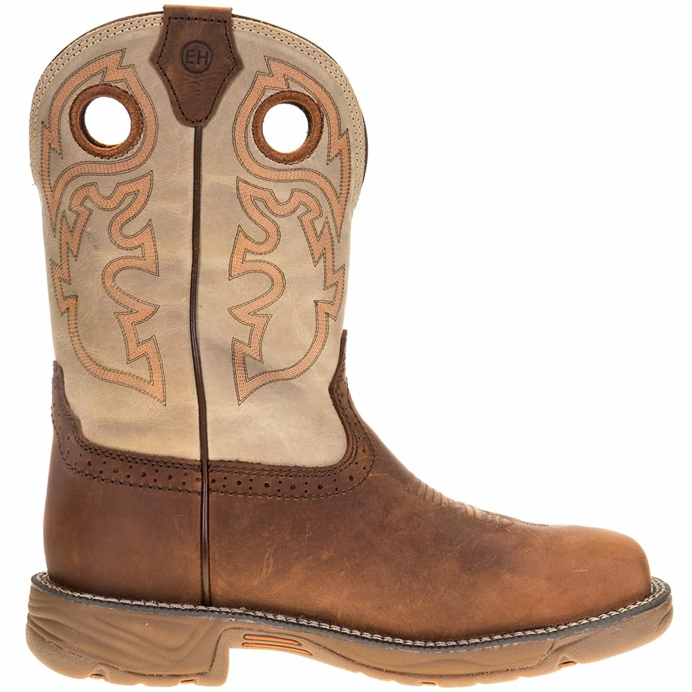 Justin Boots Men's Justin Stampede Rush Rust 11in. Cream Maldova Top Comp Toe Work Boot 7 Justin Boots Men's Justin Stampede Rush Rust 11in. Cream Maldova Top Comp Toe Work Boot - Image 5