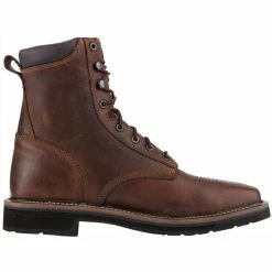 Justin Boot Company Mens Rugged Tan Steel Toe Lace Up Work Boots 10 Justin Boot Company Mens Rugged Tan Steel Toe Lace Up Work Boots -Justin Boots Store WK682 5