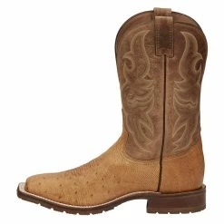 Tony Lama Men's Campbell Tan Smooth Ostrich 11in. TLX Performance Cowboy Boots 9 Tony Lama Men's Campbell Tan Smooth Ostrich 11in. TLX Performance Cowboy Boots -Justin Boots Store XT5105 2