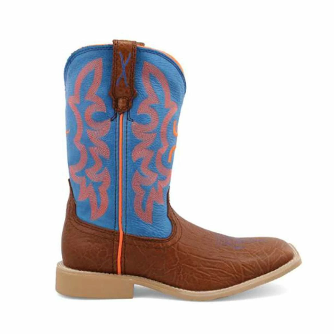 Twisted X Youth Hooey Cognac Shoulder With Neon Top Cowboy Boots 4 Twisted X Youth Hooey Cognac Shoulder With Neon Top Cowboy Boots - Image 2