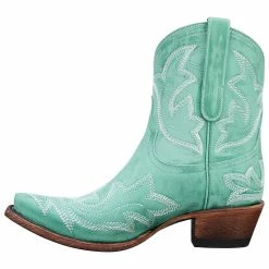 Lane Boots Women's Saratoga Taos Turquoise Snip Toe Bootie 12 Lane Boots Women's Saratoga Taos Turquoise Snip Toe Bootie -Justin Boots Store lb0410g 05