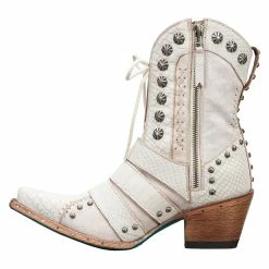 Lane Boots Women's Showdown Ceramic Crackle Snip Toe Bootie -Justin Boots Store lb0489a 05