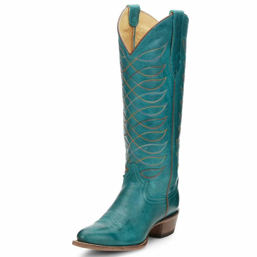 Justin Boots Women's Whitley Vintage Turquoise Justin Cowgirl Boots 4 Justin Boots Women's Whitley Vintage Turquoise Justin Cowgirl Boots - Image 2